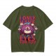 Olive T-Shirt With Beholder Monster 'I Only Have Eyes For You' Print