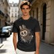 Olive Green T-Shirt With Playful Monster Bunny Graphic Print