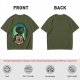 Attack on Titan layered silhouette graphic olive t-shirt