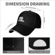 Black baseball cap with 'Dawn of the Arcade' and space invader graphic