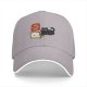 Black Baseball Cap With Funny Cat Purr My Last Email Laptop Print