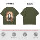 Spirited Away No-Face Graphic Tee with Cherry Blossoms and Lanterns