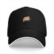 Black Baseball Cap With Cute Peeking Red Panda Graphic