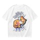 Olive T-Shirt with Don't Worry Be Nappy Sleeping Cat Graphic