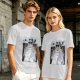 Olive green graphic tee with Totoro forest spirit print