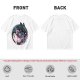 Olive T-Shirt with Yin Yang Dragon Floral Sun Moon Art