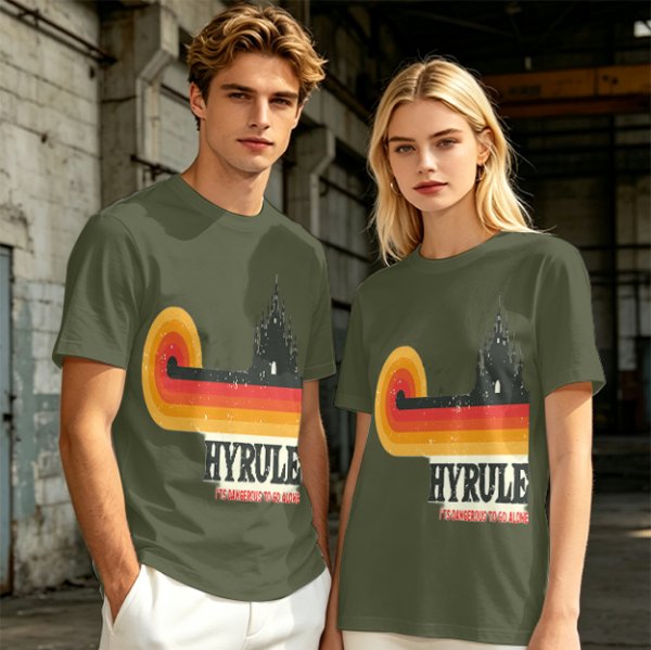 Hyrule Retro Castle Graphic T-Shirt For Fans