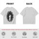 Olive T-Shirt with Kodama Forest Spirit Floral Wreath Print