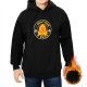 Black hoodie with 'I Don't Give A Duck' graphic and cartoon duck design