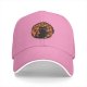 Black Baseball Cap With Cute Black Cat In Autumn Leaves Print