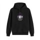 Black hoodie with skull tea cup graphic and 'Freaks like me drink tea' text