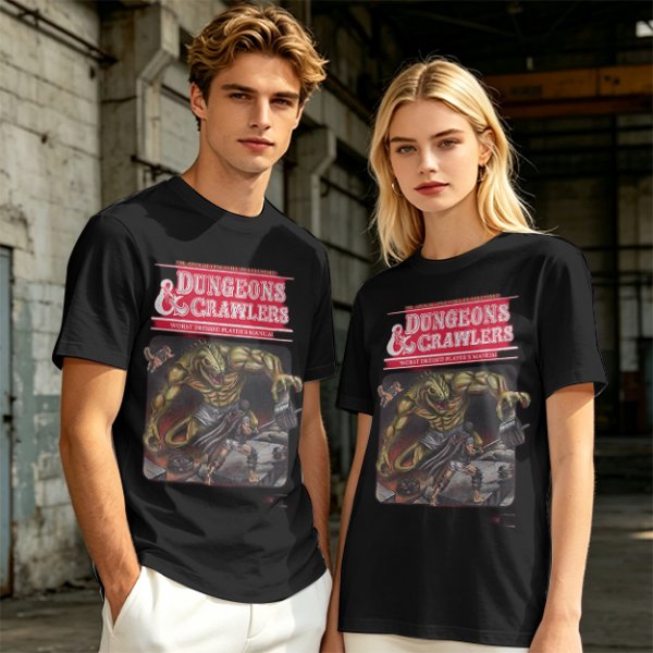 Dungeons & Crawlers Lizard Monster Graphic T-Shirt