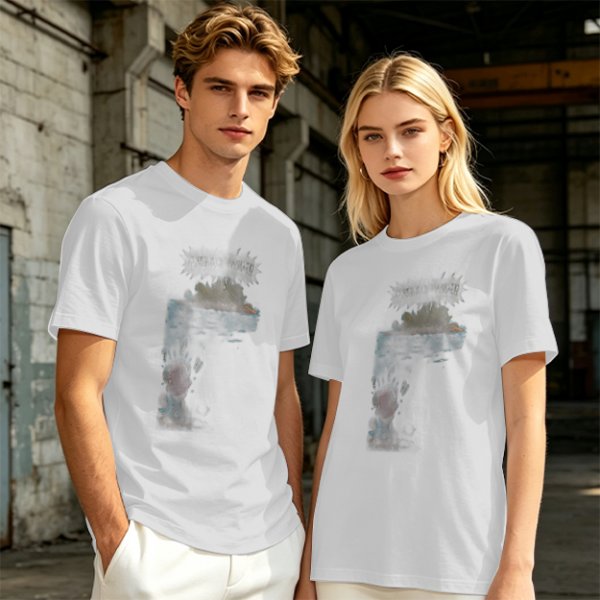 Olive Green Oversized T-Shirt With Abstract Graphic Print