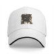 Black Baseball Cap With Cute Cats And Coffee Themed Print