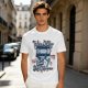 Olive Retro T-Shirt With Vintage Media Print 'Where I Keep My Memories'