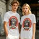 Olive T-Shirt with Cute Grim Reaper Employee of the Month Print