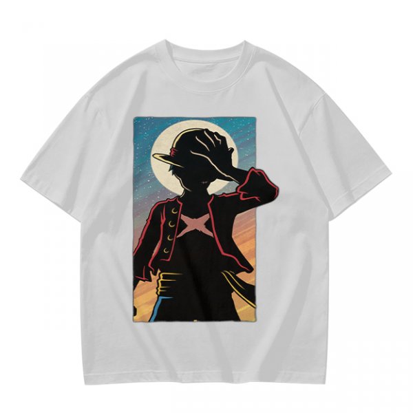 Olive Anime Character Silhouette Graphic T-Shirt