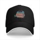 Black baseball cap with cookie monster and cookie jar graphic