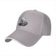 Black baseball cap with skeleton in coffin graphic