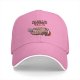 Black baseball cap with Christmas cat 'All I need for Christmas is food' print