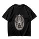 Olive T-Shirt With Cute Emotional Support Demon Goat Graphic