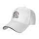 Black Baseball Cap With Raccoon Eating Graphic Print