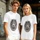 Olive T-Shirt With Cute Emotional Support Demon Goat Graphic