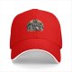 Black baseball cap with raccoons in trash graphic design