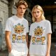 Olive T-Shirt With Angry Pineapple And Pizza Slice Cartoon Print