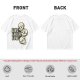 Olive Graphic T-Shirt with Live Laugh Love and Stacked Skulls