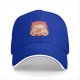 Black Baseball Cap with Cute Japanese Food Chef Character Graphic