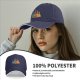 Black Baseball Cap With Colorful Cat Guitar Graphic Design