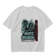 Olive T-Shirt With Neon White Dragon Graphic Print