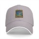 Black baseball cap with Time and Space Meltdown psychedelic TARDIS graphic