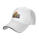 Black Baseball Cap With Cartoon Dog Family Dining Print
