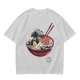 Olive T-Shirt Featuring The Great Wave Off Kanagawa Ramen Bowl Art