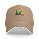 Black Baseball Cap With Cute Running Avocado Graphic