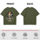 Olive T-Shirt with Dark Peter Pan and Tinker Bell 'Lost Boy' Graphic