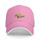 Black Baseball Cap With Vintage Yellow Taxi Print