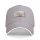 Black Baseball Cap With Elephant In Box Graphic Print