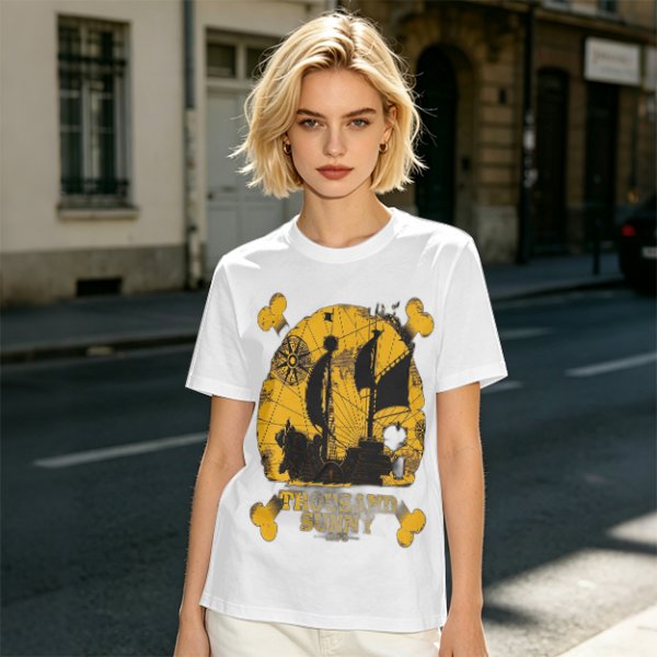 One Piece Thousand Sunny Pirate Ship Graphic T-Shirt