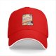 Black Baseball Cap With Retro Adulthood Guide Print