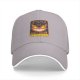 Black baseball cap with magical cat bus themed graphic