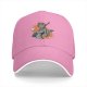 Black Baseball Cap with Anime Female Character Graphic