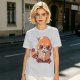 Olive T-Shirt with Cute Red Panda Reading Book Graphic
