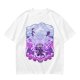 Olive T-shirt with Luffy Gear 5 Sun God Nika Anime Graphic Print