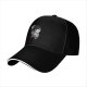 Black baseball cap with warrior woman profile graphic