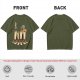 Olive T-Shirt With Walking Burritos Abbey Road Style Graphic