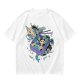 Olive t-shirt with whimsical bento box animal graphic print
