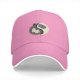 Black baseball cap with yin yang cat graphic design